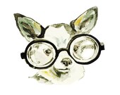Dog - watercolor painting - art print - MundoMeo