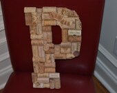 Personalized Hand Crafted Wine Cork Decorative Letter