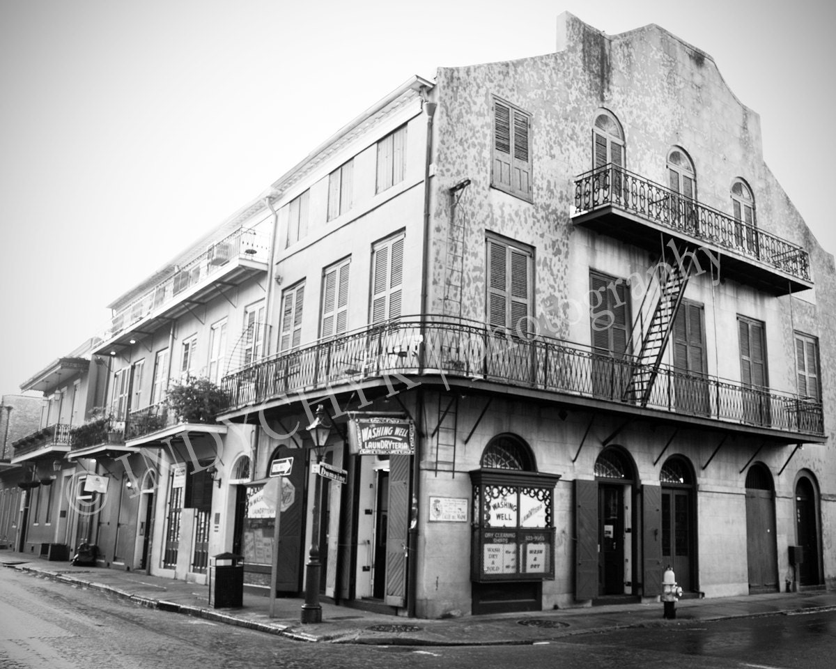Washing Well LaunDRYteria - New Orleans, Louisiana - Black And White Art Photography