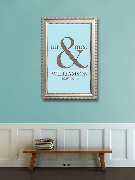 Wedding Monogram Guest Book Alternative - Personalized Wedding Guest Book Poster - Perfect for Weddings, Annivasary or Engagement Gift