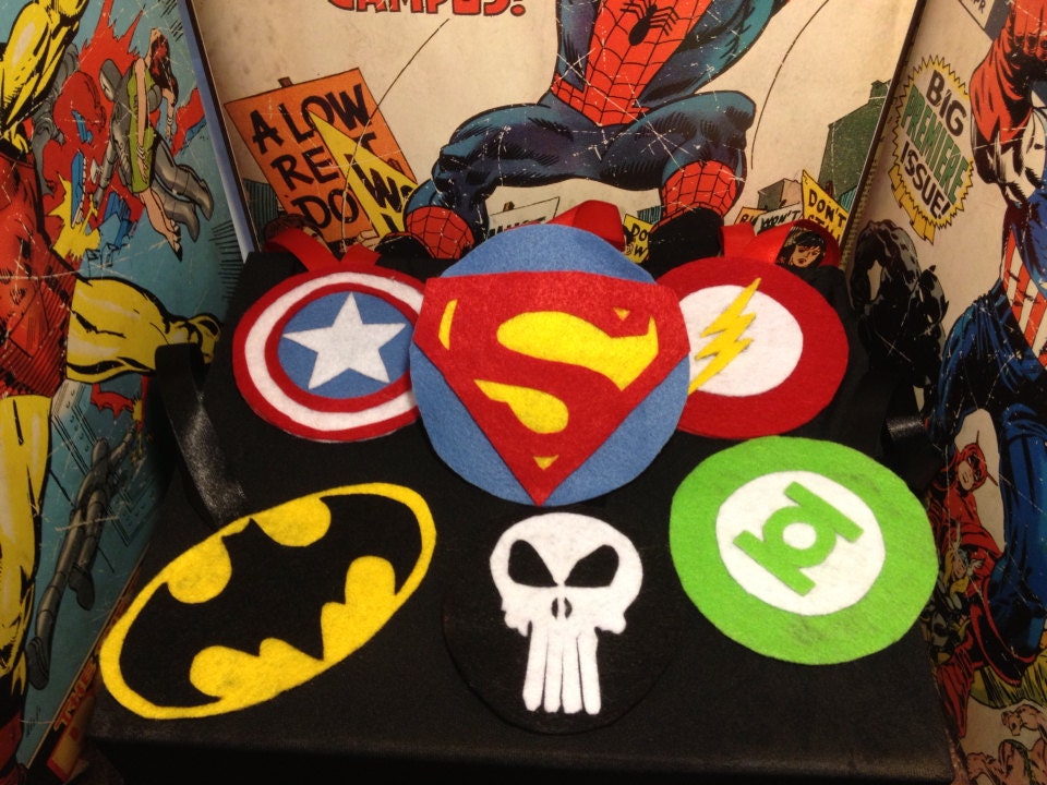 Super Hero felt ornaments