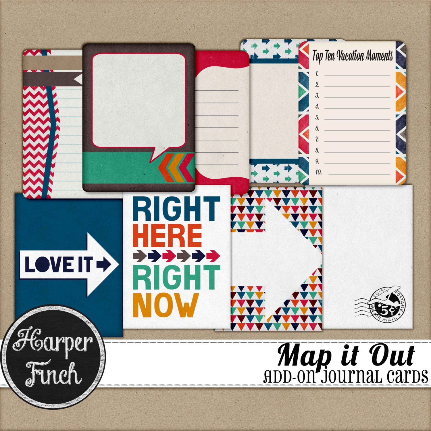Map It Out Journal Cards