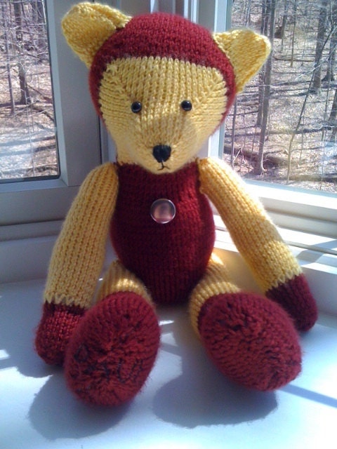 Custom Superhero Knitted Teddy Bear