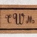 Personalized Welcome Doormat - 18 x 30" made of natural coir