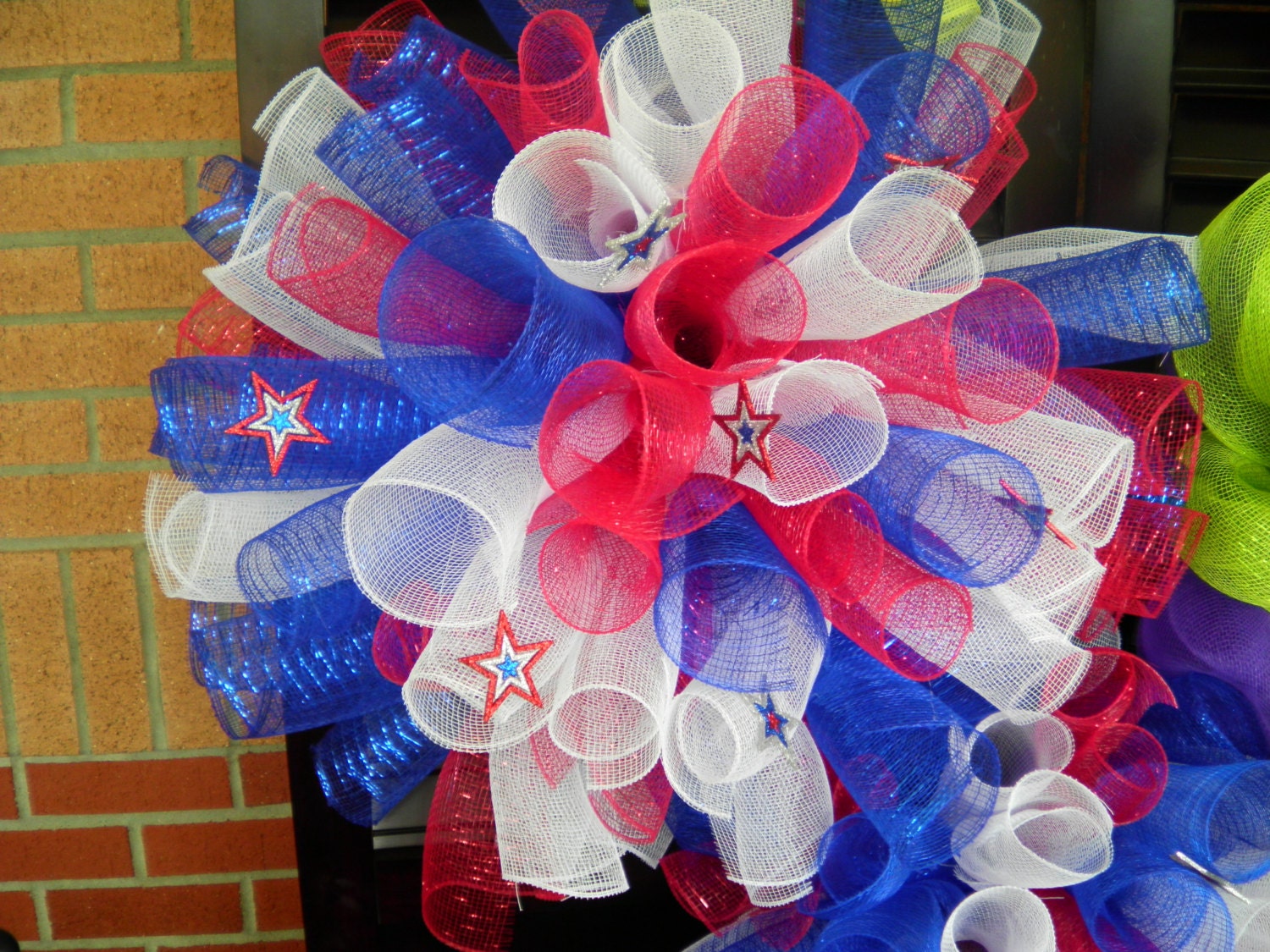 4th of July Deco Mesh Wreath