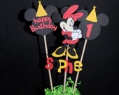 Minnie Mouse Centerpieces Toppers With Childs Age And Happy Birthday And Name Il_170x135