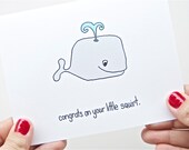 Cute Baby Congratulations Card - Congrats on Your Little Squirt. Pregnant. New baby.