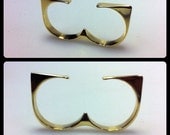 Brass Split Double Cat Ear Ring