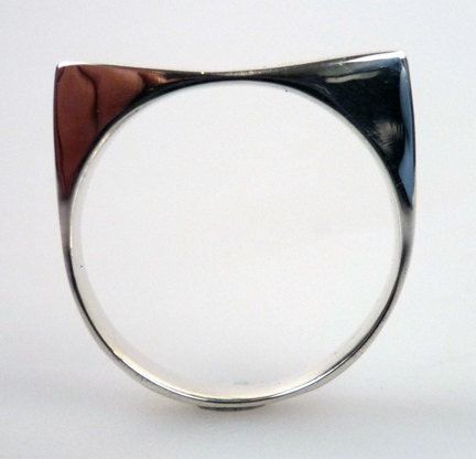 Woman's Silver Joined Cat Ear Ring