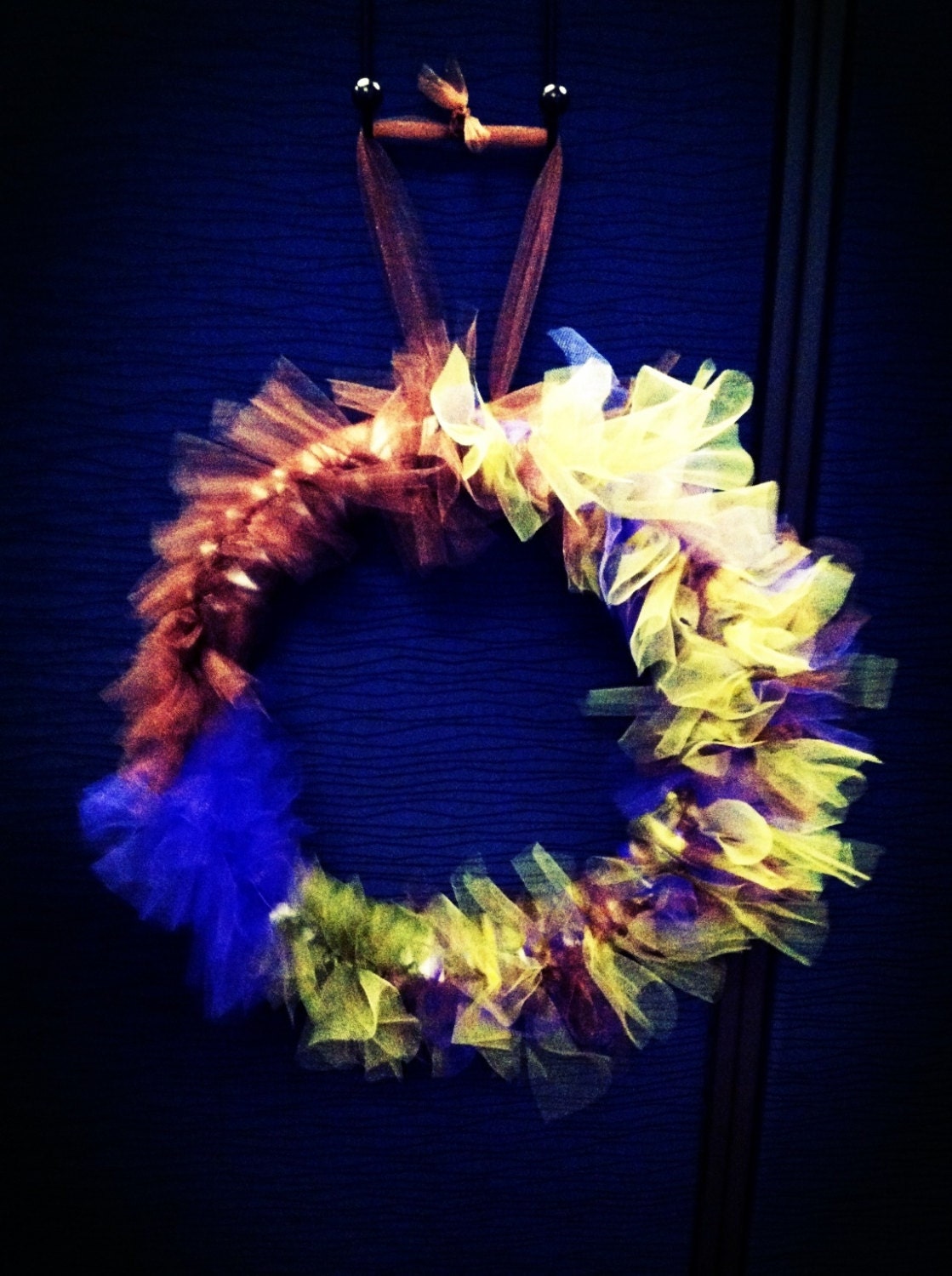 Peacock theme wreath, this is without any add ons