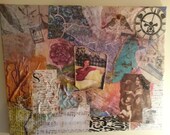Mixed Media Original Art on 16x20' canvas  "She's Got It"