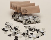 150 Heart confetti on French vintage paper - Great for wedding/ table decorations