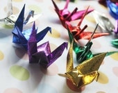 New Arrival 10 x 10cm 100pcs Origami Paper Cranes Craft Crane Paper Goods for Wedding, Christmas, Festival, Anniversary Decor -- Mixed Color