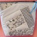Quilted Designer Makeup Bag, Smaller, Zippered Bag, Waterproof Makeup Bag, Black and White