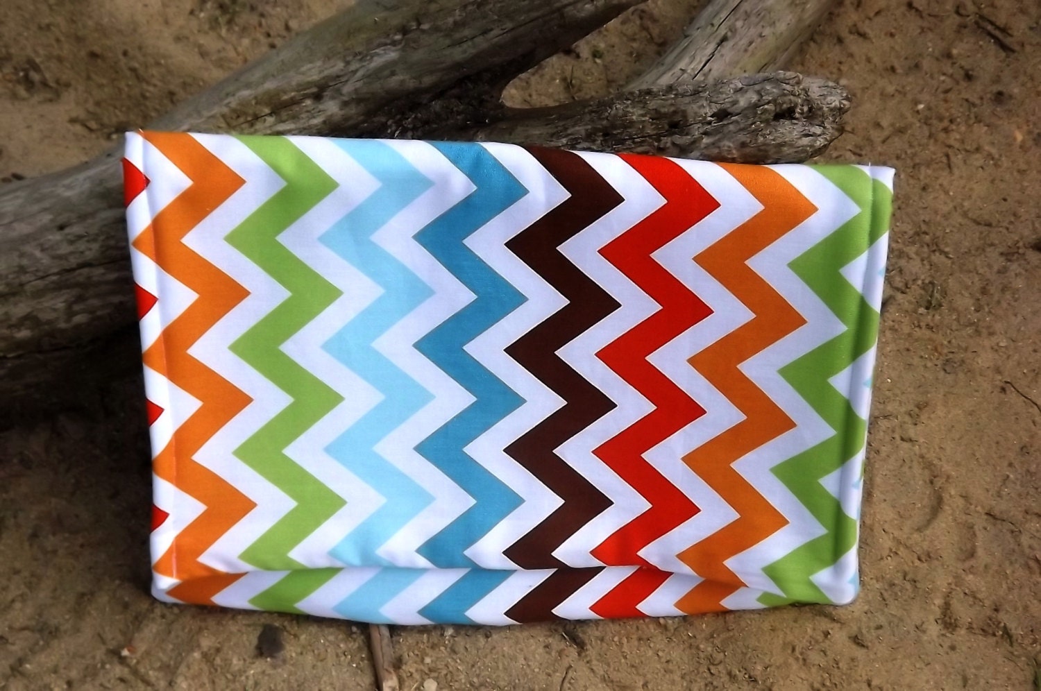 Chevron multi-color Clutch