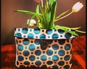 Kindle case, vintage button detail