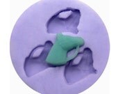 3-Cavity Horse Polymer Clay Mold Flexible Silicone Mould For Handmade Soap Candle Candy Cake Fimo Resin Crafts F0116