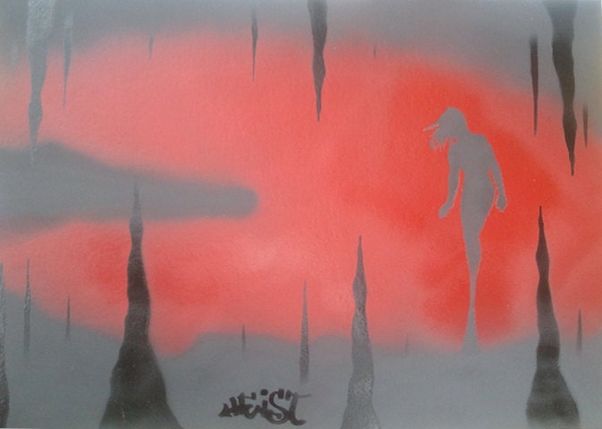 womanmites / stencil art/ graffiti/ pop art