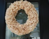 Coffee Filter Wreath