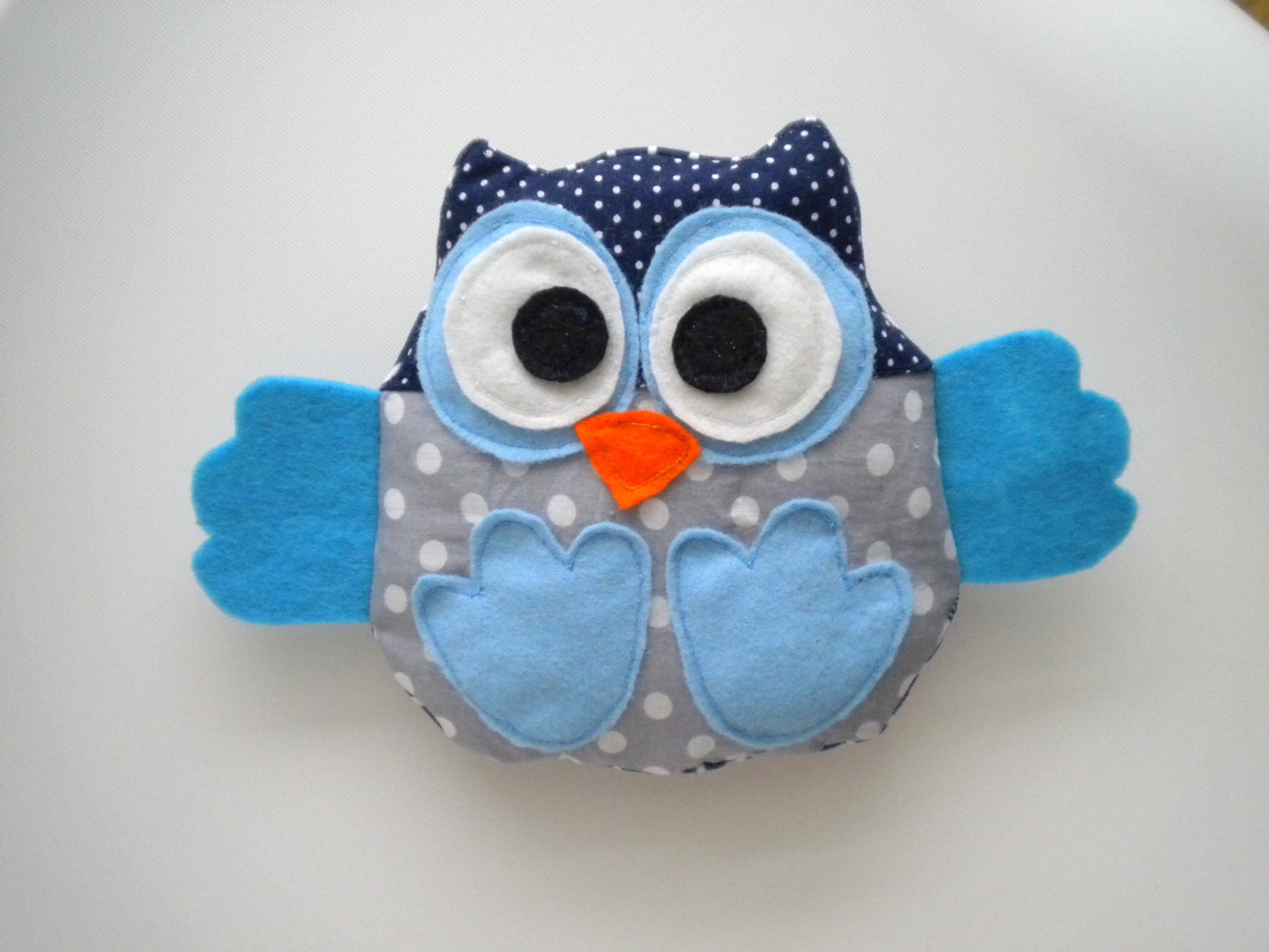 stuffed soft owl toy, handmade cotton, perfect gift or decoration