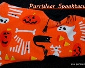 PurrWear  Spooktacular Halloween Jersey Shirt for Sphynx, Cornish Rex, Peterbalds and all cats.