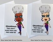 8 Miniature Note Cards-Paper Goods-Blank Greeting Card-Sexy Grandma-Mature Woman Fashion Note Cards