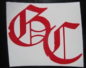 Good Charlotte - GC - Vinyl Band Decal for Laptop, Car, Cell phone, iPod, Window, Wall, Wherever