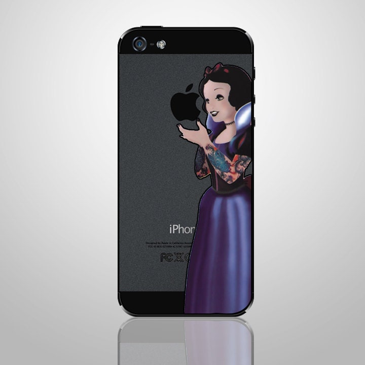 Snow White -- iPhone Back Cover Decal iPhone 5 Decals  iPhone 4S / iPhone 4 Decal Sticker Apple iPhone Vinyl Case Skin