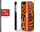 iPhone 5 Case, Leopard, Stripes, Monogram, Name, Custom, Personalized Covers, iPhone Case, Case for iPhone - A02D0040