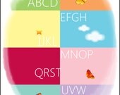 Baby gift, Digital print 8x10, wall art, shower gift, child's room decor, home decor      color- multi-color