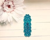 Key Decor / Antiqued Teal / Faux Key with Backplate / Wall Hanging / For the Home / Home Decor / Metal Wall Art / Shabby Chic Decor