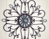 Metal Wall Scroll / Outdoor Decor / Wall Medallion / Ornate / Scroll / Garden Decor / Home Decor / Wall Hanging / Customize Colors