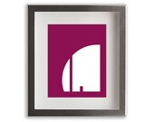 A Abstract Letter Art Print - 8x10, letter, font, nursery art, typography, modern art, home decor, initials, monogram, wedding gift