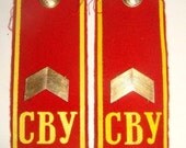 Vintage fantastic Soviet USSR Syvorov academy military bages set circa 1970