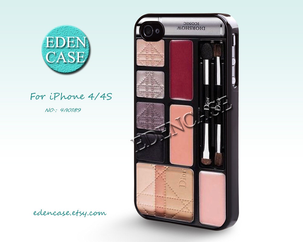 iPhone 4 Case, iPhone 4S Case, Eyeshadow Makeup Set - Girly Make Up , Plastic Phone Cases, Case for iPhone  -- 4A0189
