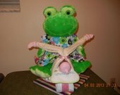 Frog Tricycle Diaper Cake