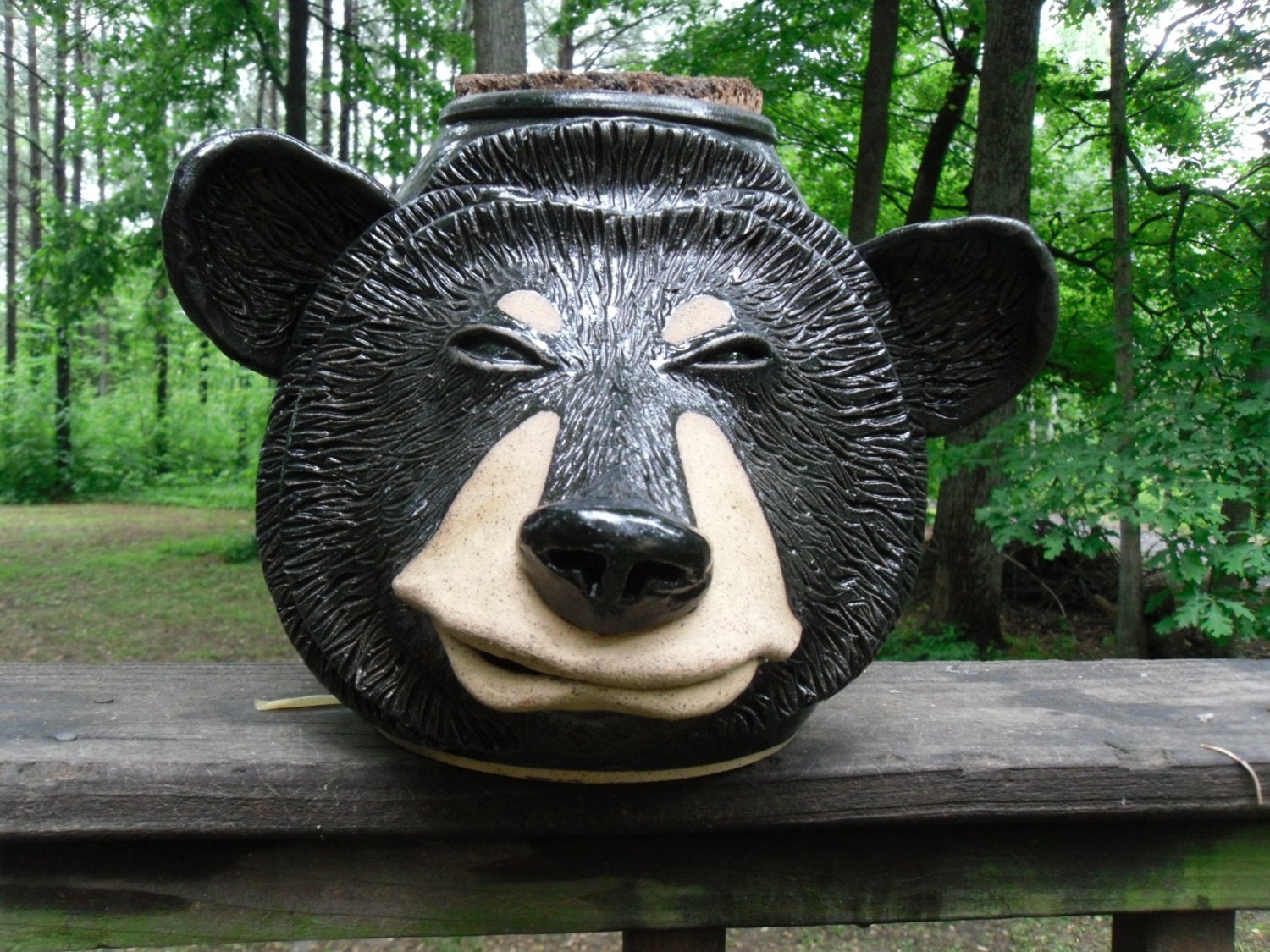 Angry Bear cookie jar