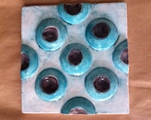 Unique Handmade Ceramic Decorative 15x15 cm Wall Tile