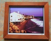 Malibu Easement - unique, handmade wooden frame and limited print
