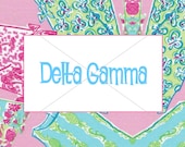 Delta Gamma 5x7 Notecard-Digital File-Unlimited Prints