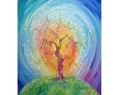 Tree of desires...8 x 11  Print of Original oil.