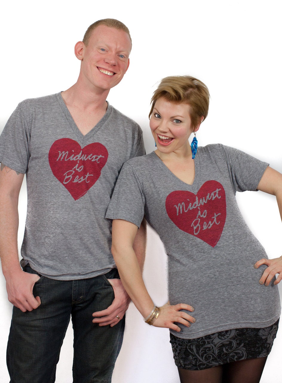 Unisex Midwest is Best V-neck - FREE Shipping
