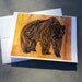 Brown Bear Greeting Card - Blank Inside w/ Envelope - Kids, Birthday, Special Occasion, Notes