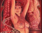Hathor's Song Egyptian Goddess of Love 16x20 Poster Print
