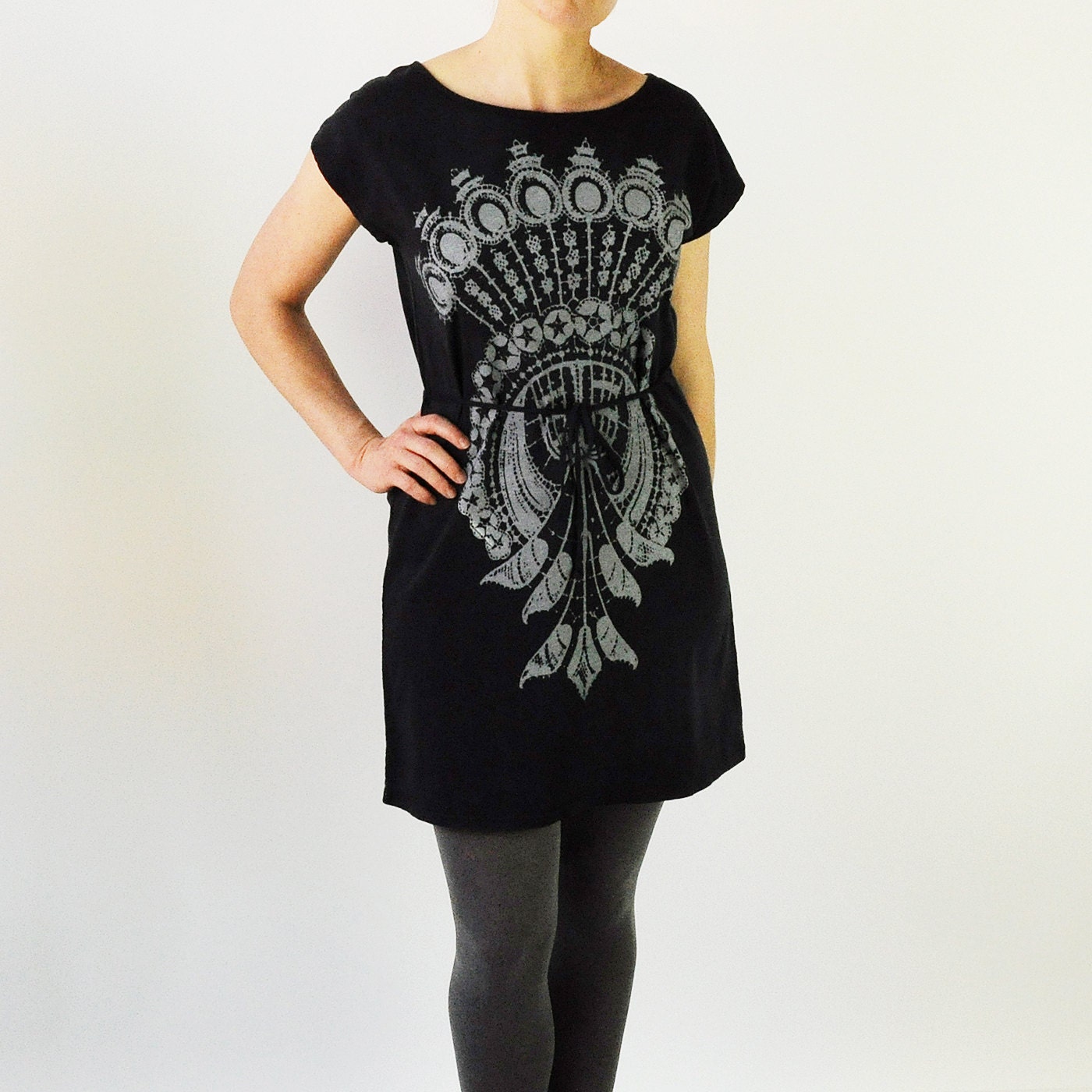 Spree Screen Printed Shift Dress
