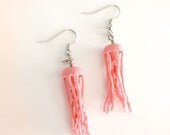 Pink Jellyfish Earrings