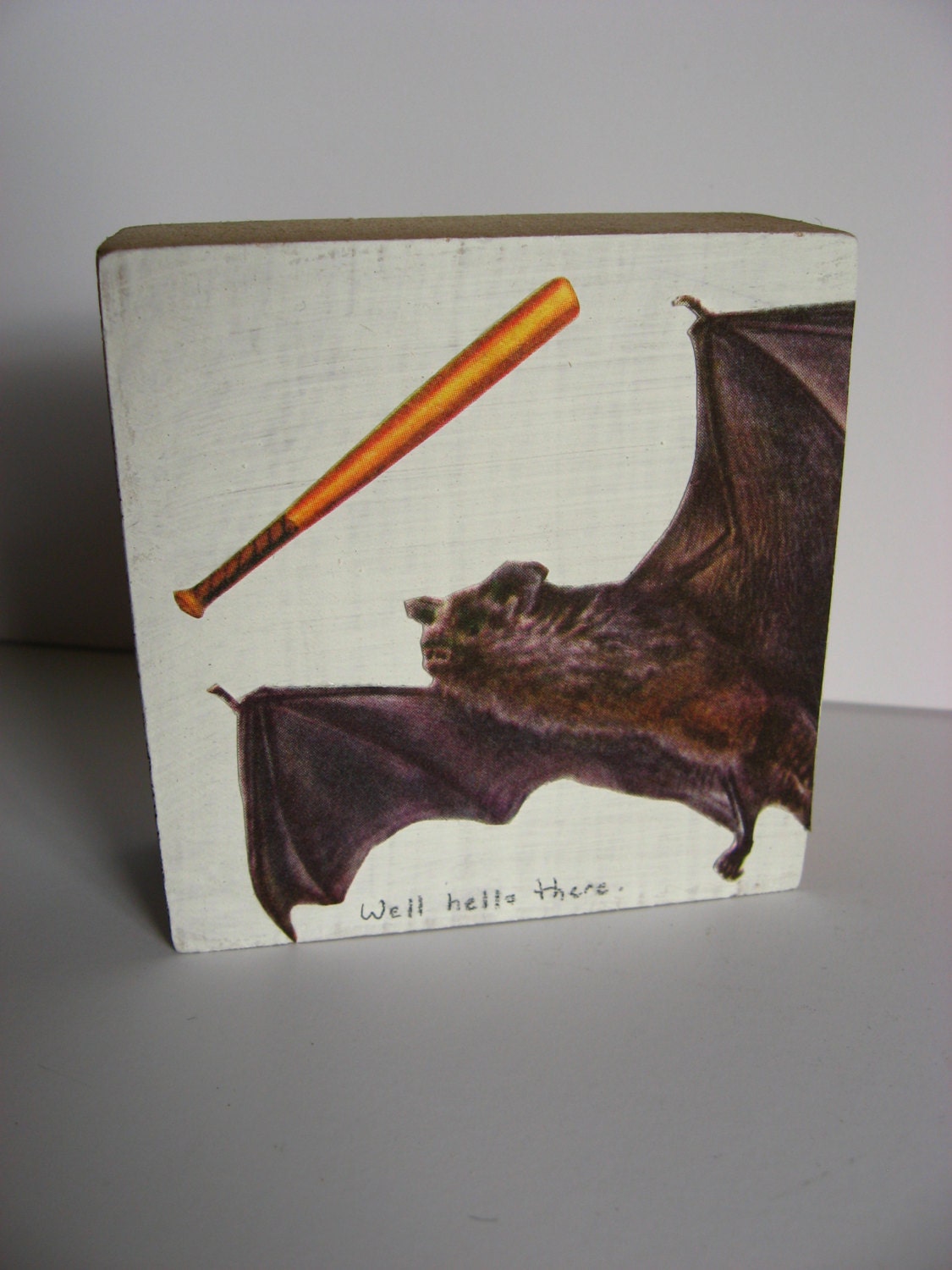 Well Hello There...Mini Wood Block Collage