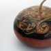 Sea Otters Celtic style Swirling Spirals Kelp Lidded Gourd Bowl