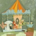 Rupert with his super 8 camera, captures Leonard and friends riding the merry go round in Central Park. 11x14 print by Matte Stephens.
