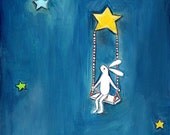 swinging on a star - 8.5 x 11 print by Marisa and Creative Thursday